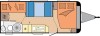 New Aura DeLuxe 545 KMF 2027 touring caravan Image