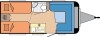 New Aura DeLuxe 460 LU 2027 touring caravan Image