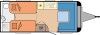 New Aura Prestige 560 WLU 2027 touring caravan Image